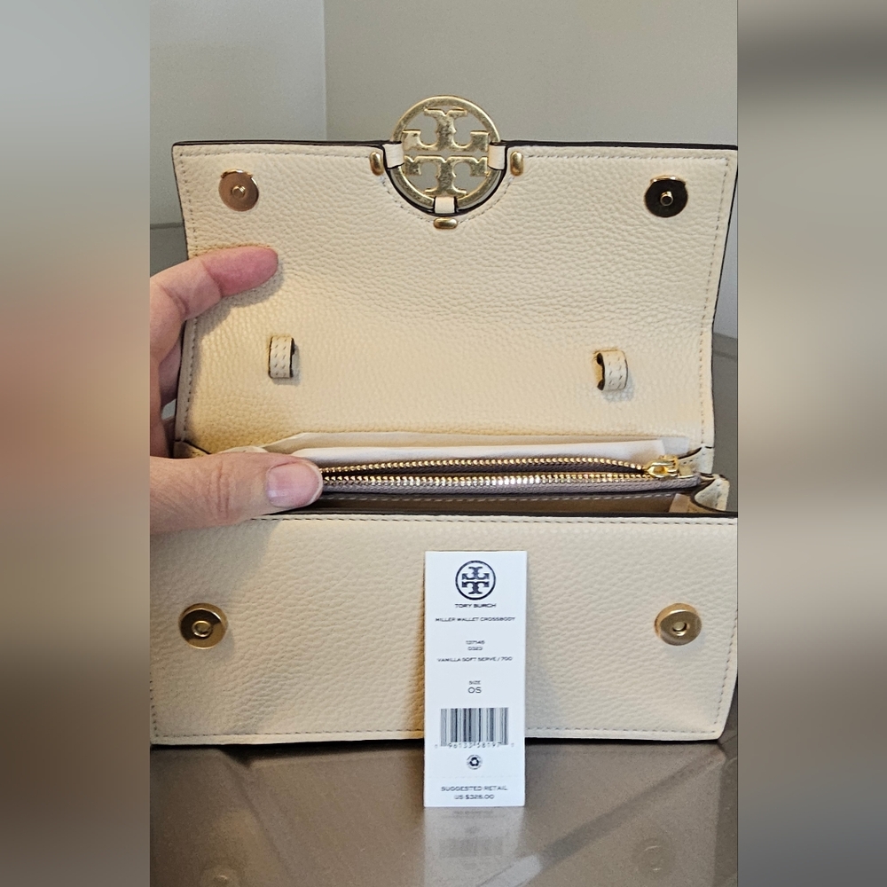 Tory Burch Miller Wallet Crossbody Soft Serve - Picture 10 of 11